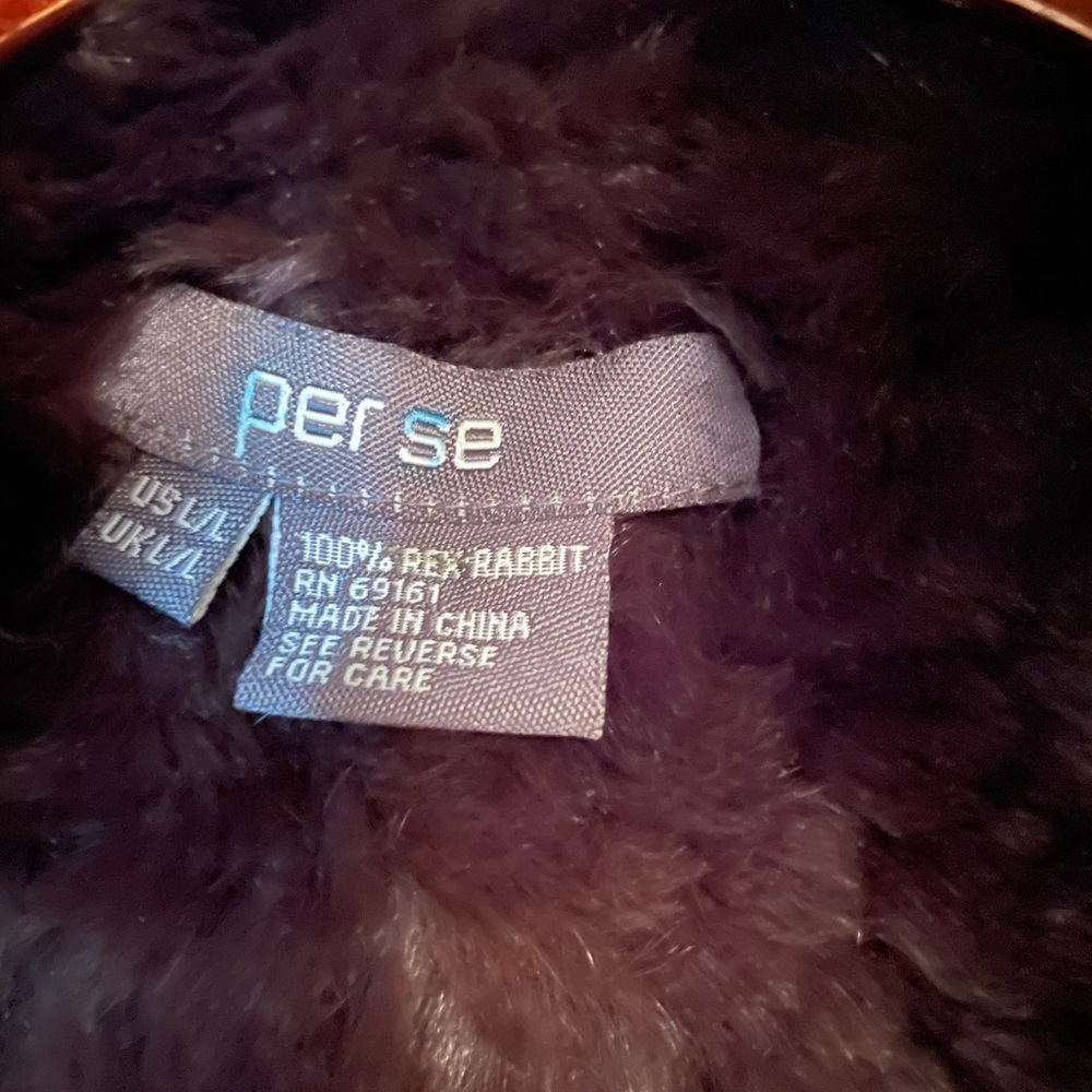 Rex Rabbit Fur Shawl - Picture 2 of 3